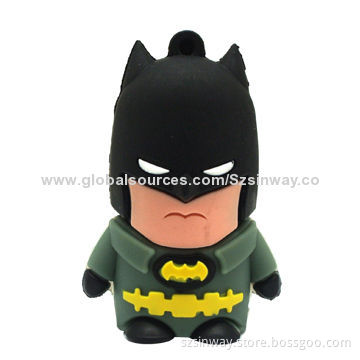 2014 Captain America PVC USB Flash Drive, 1 to 32GB Capacity